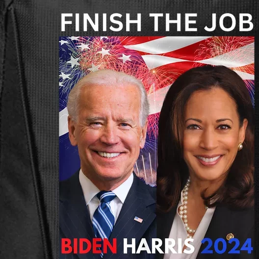 Finish The JobBiden Harris 2024 Political Tee Democrats City Backpack