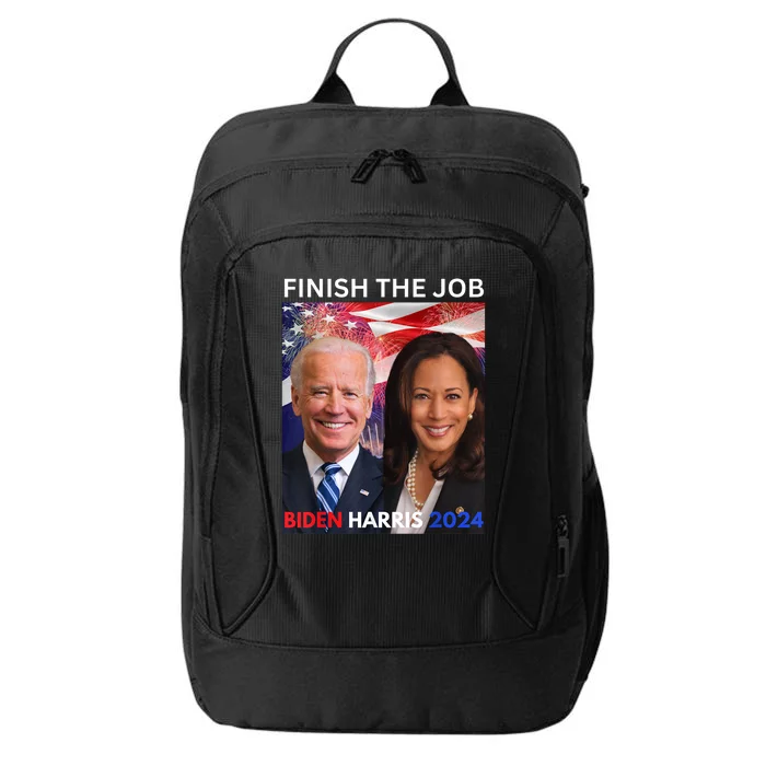 Finish The JobBiden Harris 2024 Political Tee Democrats City Backpack