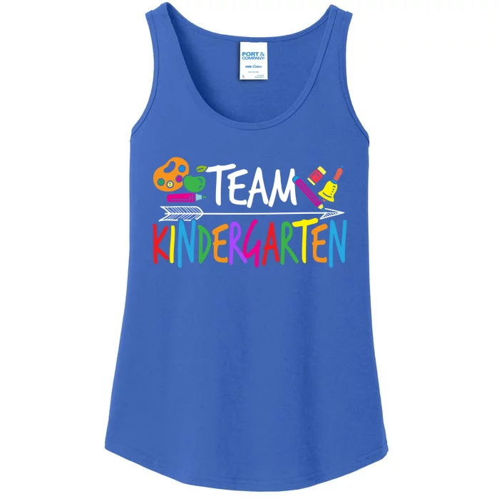 Funny Team Kindergarten Kindergarten Teacher Prek Design Gift Ladies Essential Tank