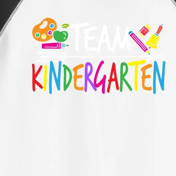 Funny Team Kindergarten Kindergarten Teacher Prek Design Gift Toddler Fine Jersey T-Shirt