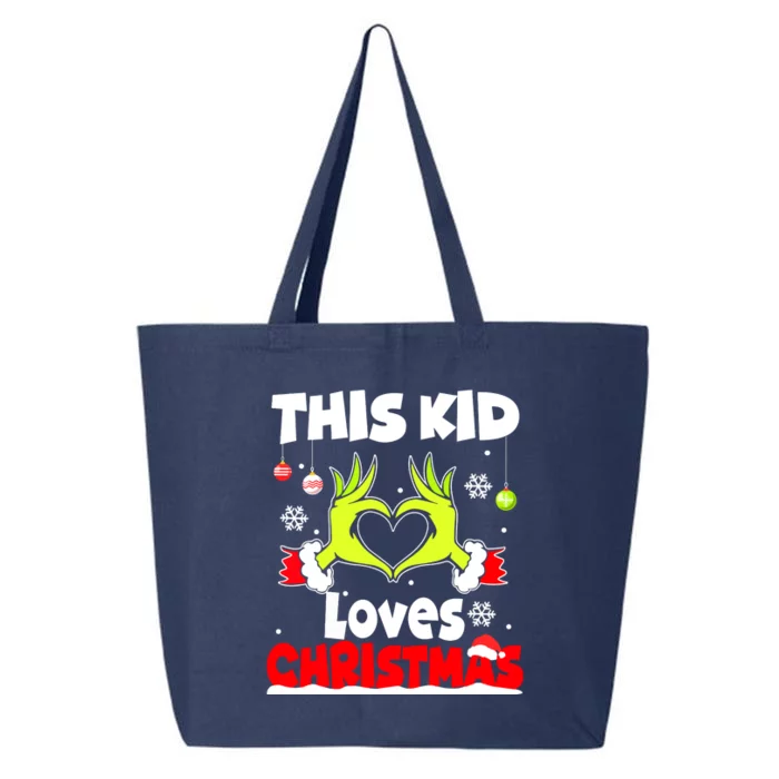 Funny This Kids Loves Christmas Xmas Pajama Gift 25L Jumbo Tote