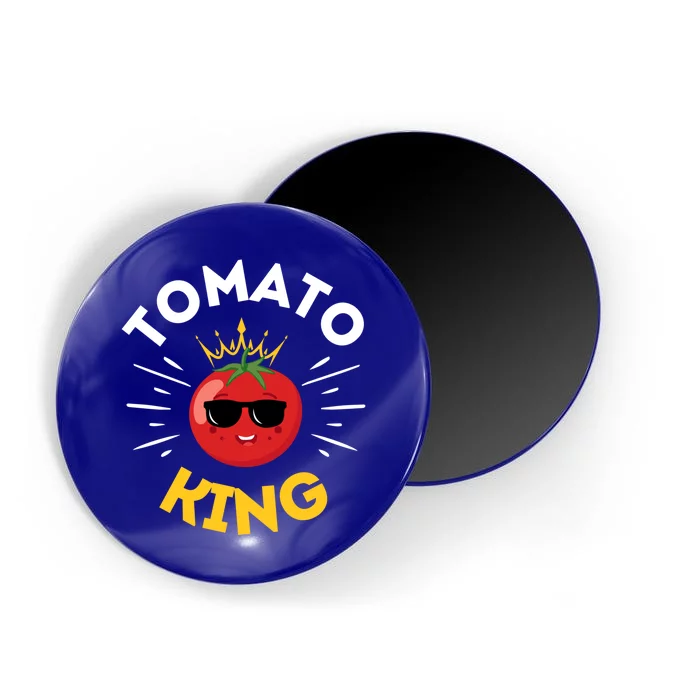 Funny Tomato King Dad Vegetable Fathers' Day Gardener Funny Gift Magnet