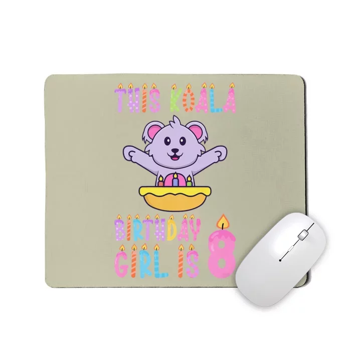 Funny This Koala Birthday Is 8 Birthday Mousepad