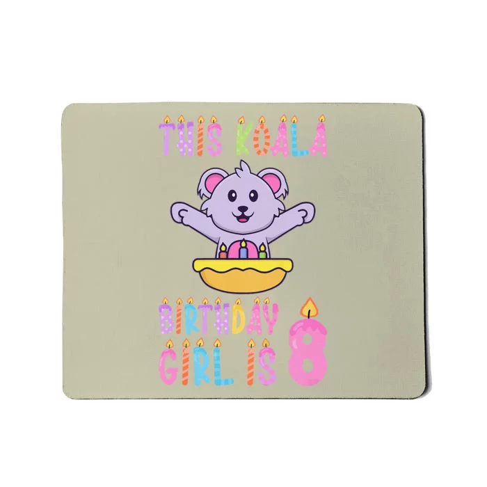 Funny This Koala Birthday Is 8 Birthday Mousepad