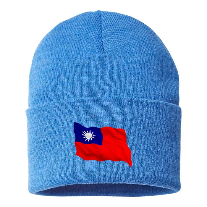 Flag Taiwanese Keep Free Taiwan Matching Family Outfits Cute Meaningful Gift Sustainable Knit Beanie