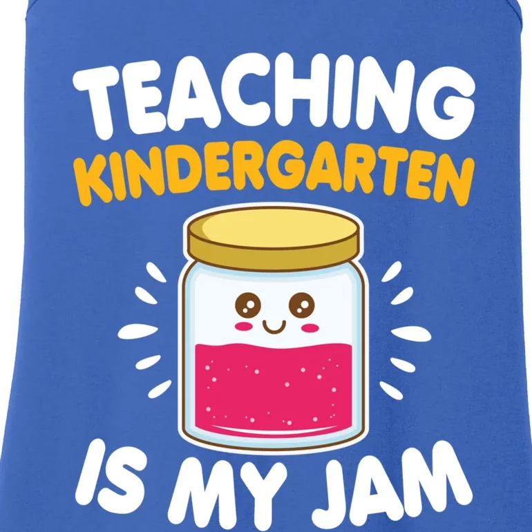 Funny Teaching Kindergarten Is My Jam For Teacher Funny Gift Ladies Essential Tank