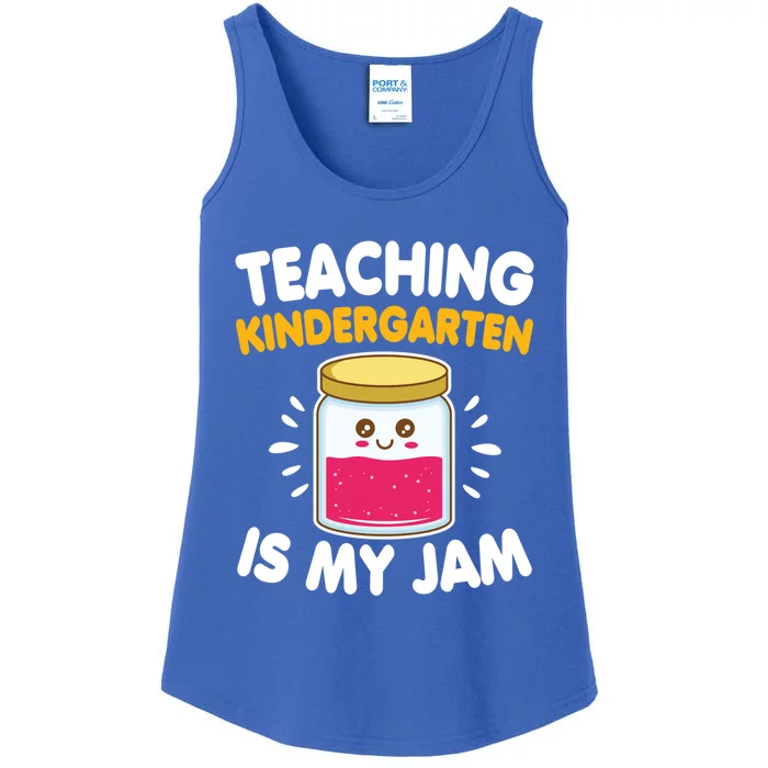 Funny Teaching Kindergarten Is My Jam For Teacher Funny Gift Ladies Essential Tank