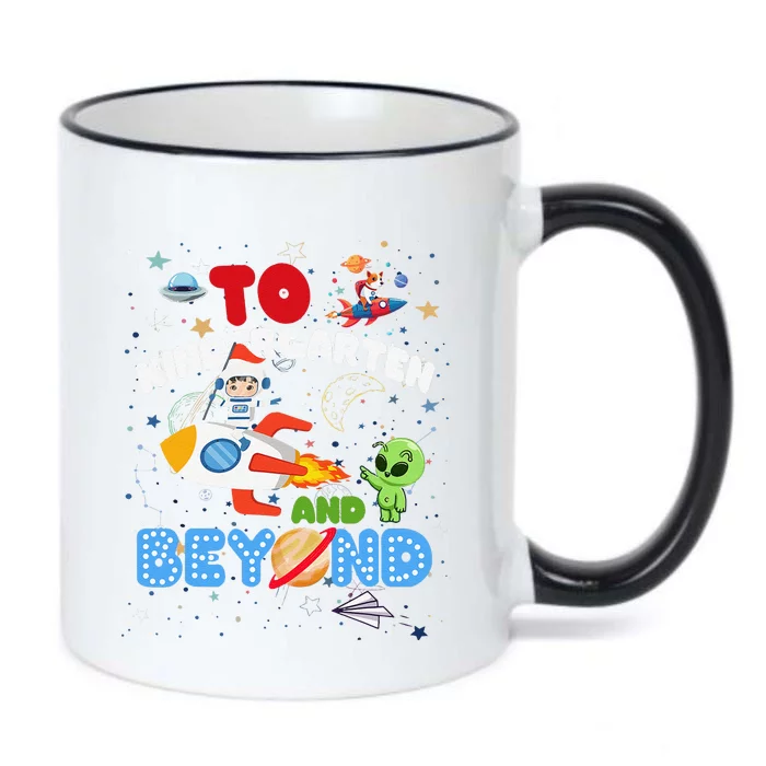 Funny To Kindergarten And Beyond Astronaut Back To School Black Color Changing Mug