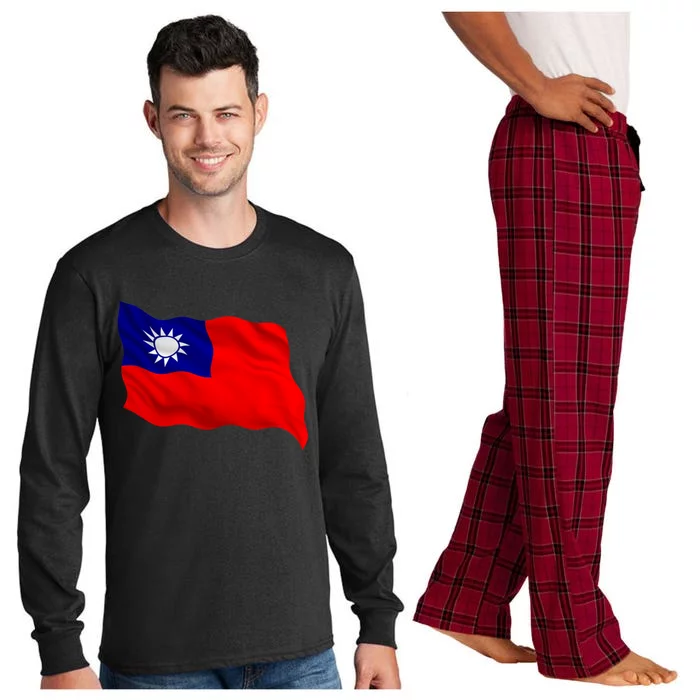 Flag Taiwanese Keep Free Taiwan Matching Family Outfits Cute Meaningful Gift Long Sleeve Pajama Set