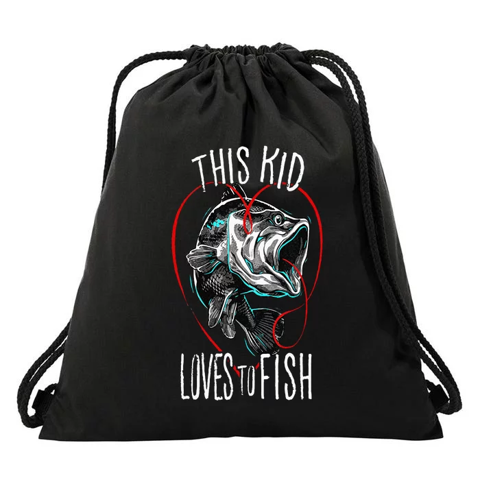 Fishing This Loves To Fish Drawstring Bag