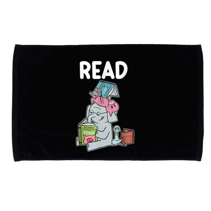 Funny Teacher Library Read Book Club Piggie Elephant Pigeons Microfiber Hand Towel