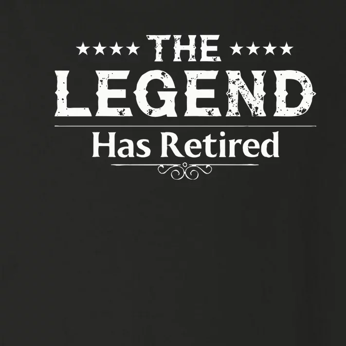 Funny The Legend Has Retired Art For Women Retirement Toddler Long Sleeve Shirt