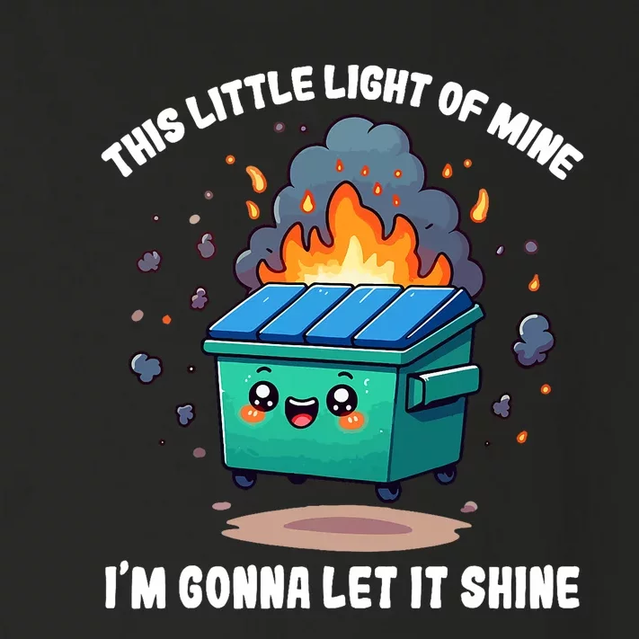 Funny This Little Lightof Mine Lil Dumpster Fire Toddler Long Sleeve Shirt