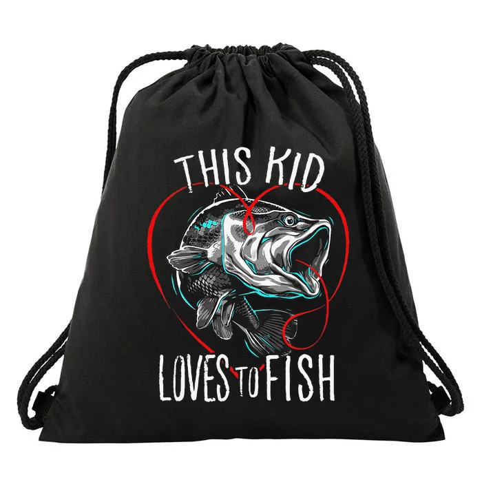 Fishing This Loves To Fish Drawstring Bag