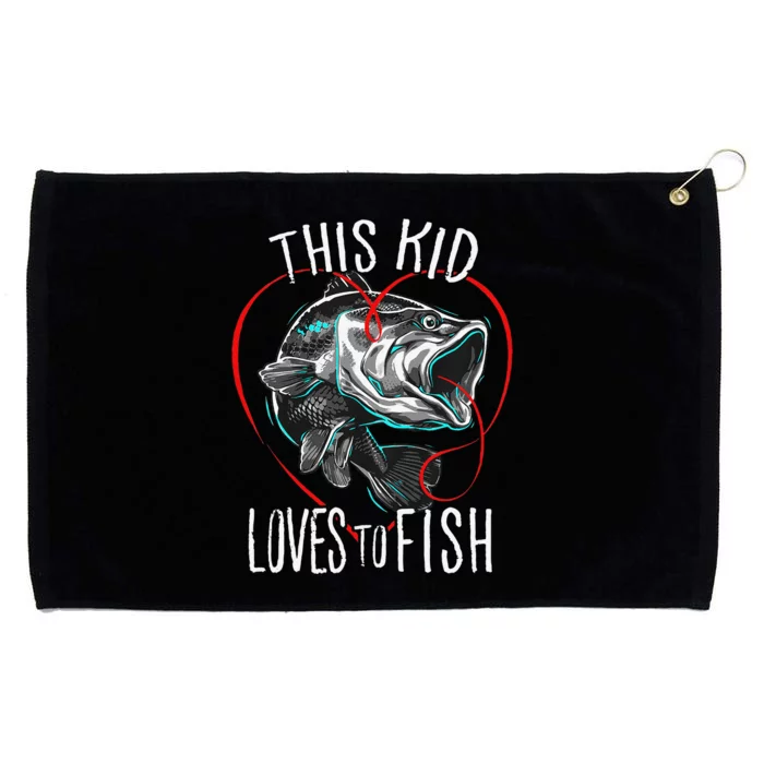 Fishing This Loves To Fish Grommeted Golf Towel