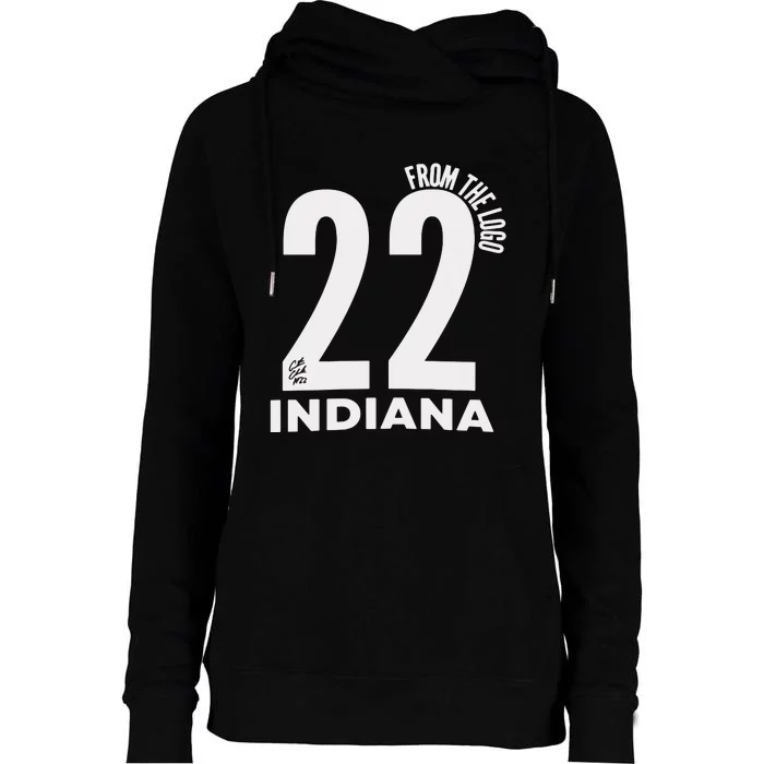 From The Logo 22 Womens Funnel Neck Pullover Hood