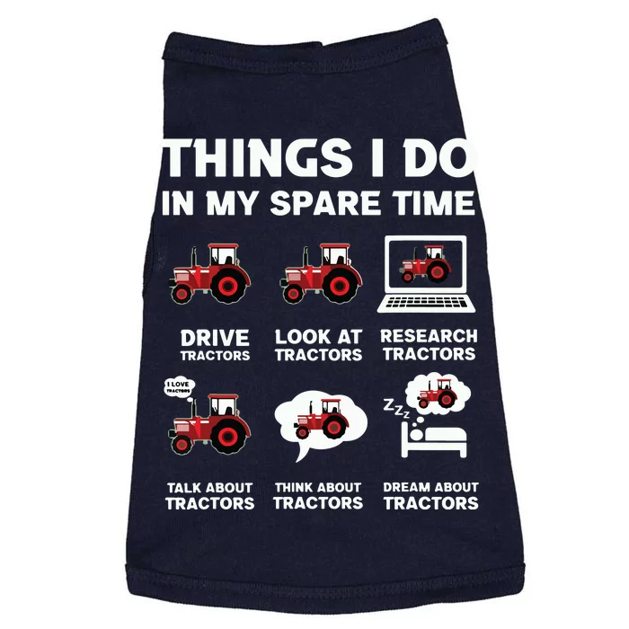 Funny Tractors Lover 6 Things I Do In My Spare Time Tractor Doggie Tank