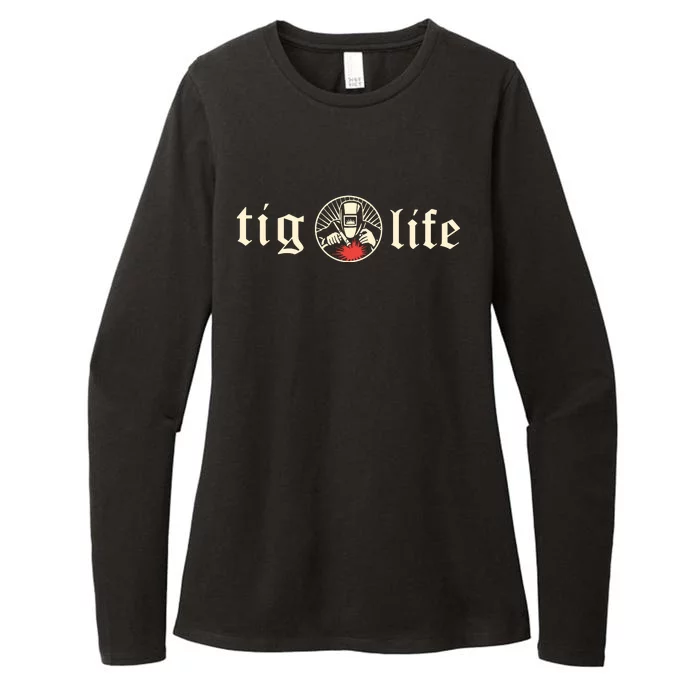 Funny TIG Life Tungsten Inert Gas Welder GTAW Arc Welding Womens CVC Long Sleeve Shirt