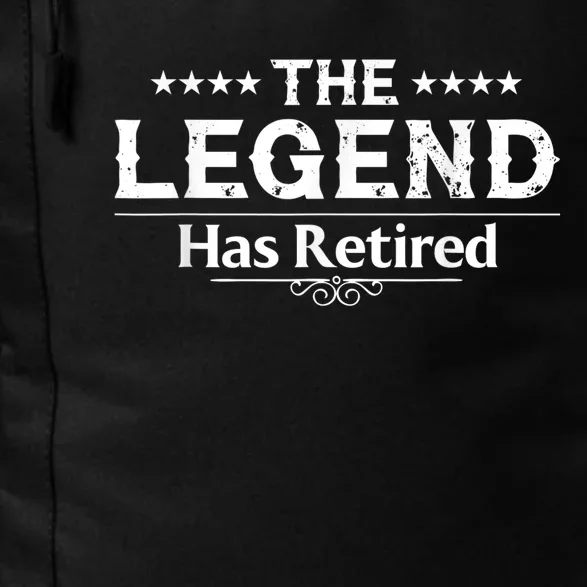 Funny The Legend Has Retired Gift For  Wo Retirement Daily Commute Backpack