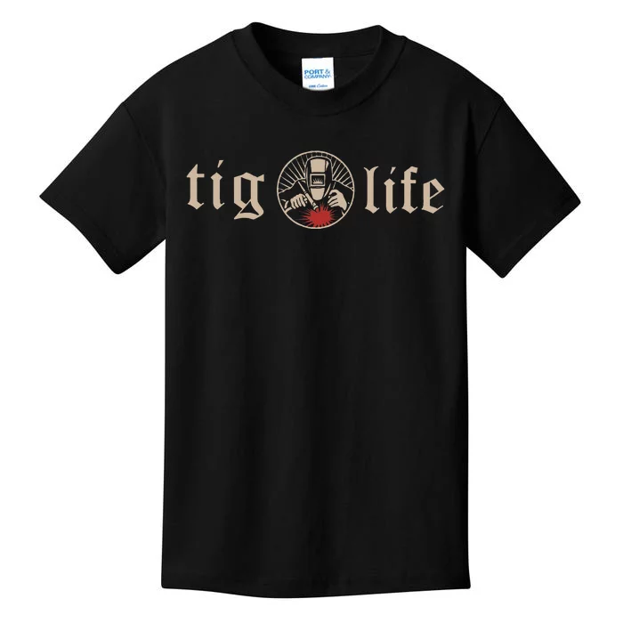 Funny TIG Life Tungsten Inert Gas Welder GTAW Arc Welding Kids T-Shirt