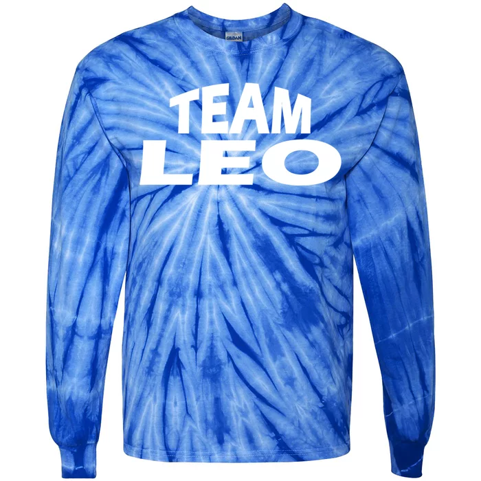 Funny Team Leo Gift Tie-Dye Long Sleeve Shirt