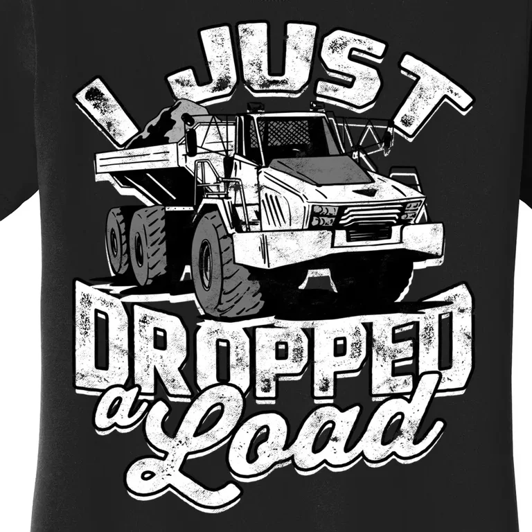 Funny Trucker Lorry 18 Wheeler Highway Truck Driver CDL Trailer Women's T-Shirt