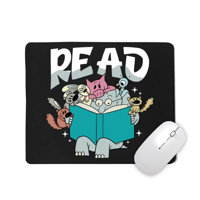 Funny Teacher Library Read Book Pigeon Wild Animal Bookish Mousepad