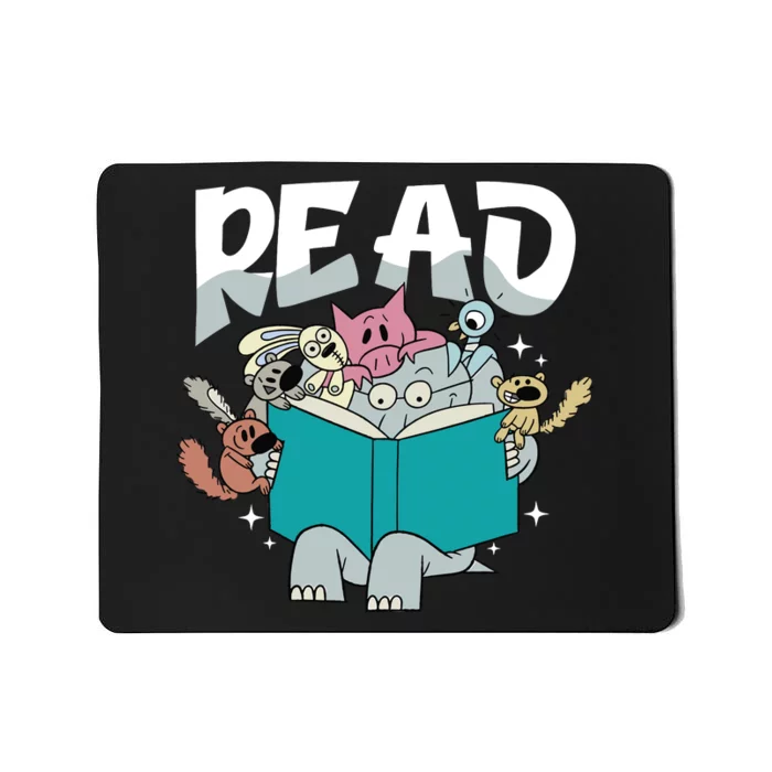 Funny Teacher Library Read Book Pigeon Wild Animal Bookish Mousepad