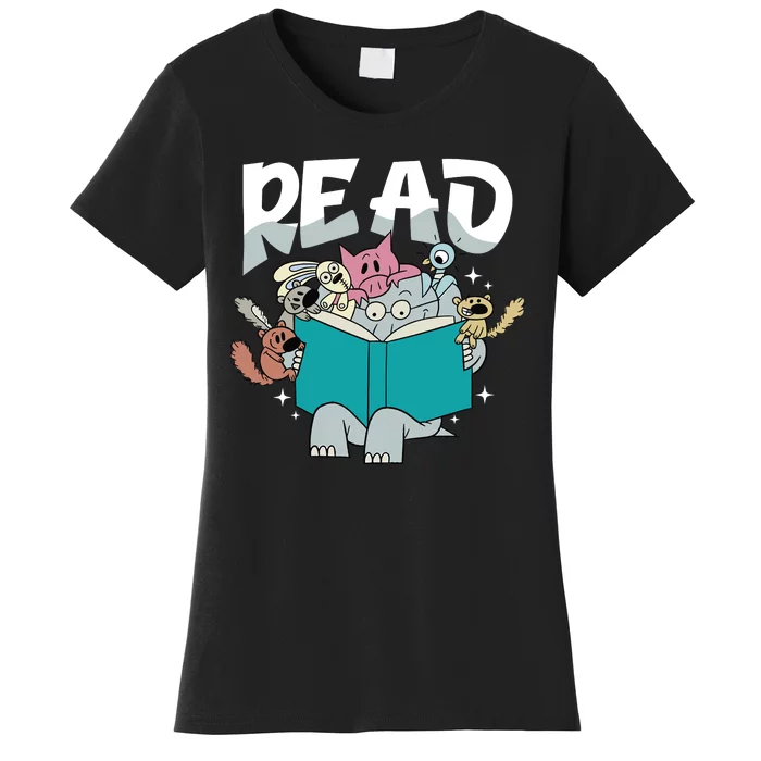 Funny Teacher Library Read Book Pigeon Wild Animal Bookish Women's T-Shirt