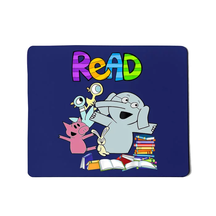 Funny Teacher Library Read Book Club Piggie Elephant Pigeons Mousepad