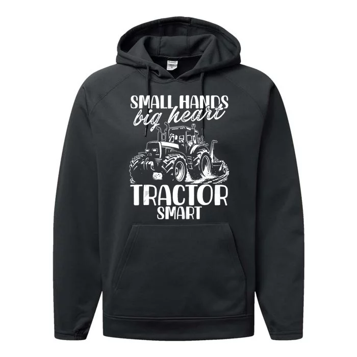 Funny Tractor Lover Farmer Agriculture Farming Performance Fleece Hoodie