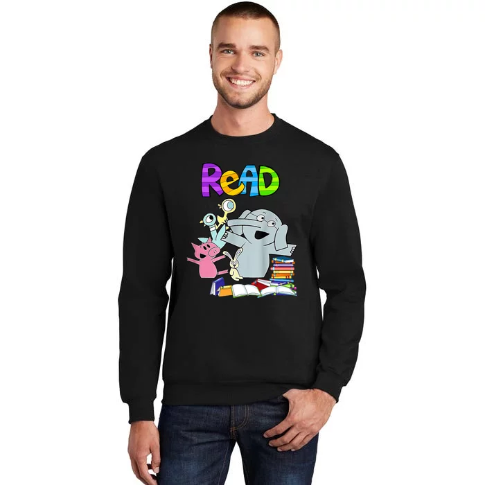 Funny Teacher Library Read Book Club Piggie Elephant Pigeons Sweatshirt