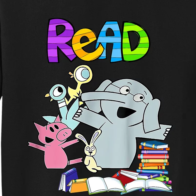 Funny Teacher Library Read Book Club Piggie Elephant Pigeons Sweatshirt