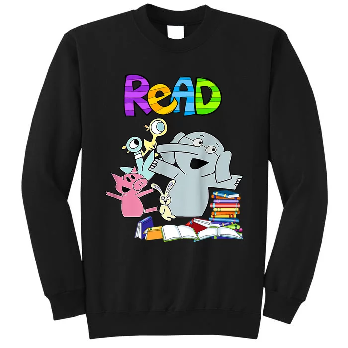 Funny Teacher Library Read Book Club Piggie Elephant Pigeons Tall Sweatshirt