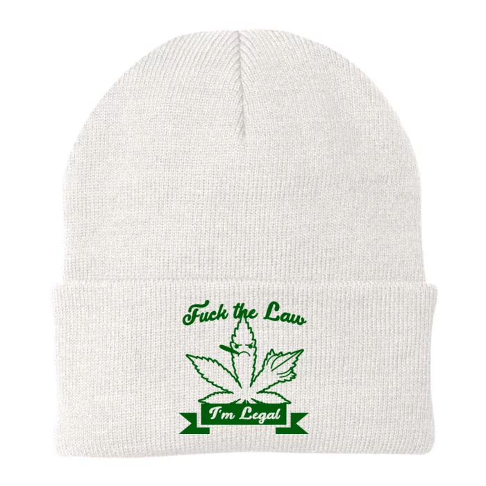 Fuck The Law I'm Legal Weed Knit Cap Winter Beanie