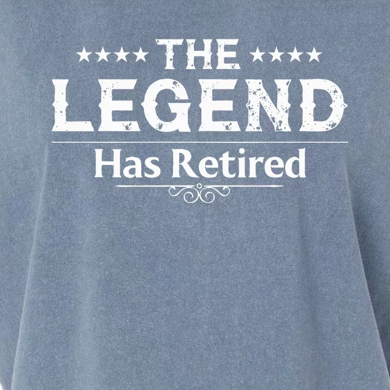 Funny The Legend Has Retired Art For Retiret Garment-Dyed Women's Muscle Tee