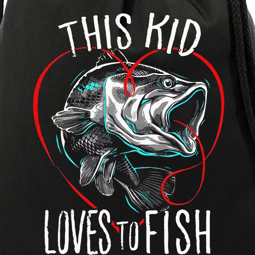 Fishing This Loves To Fish Drawstring Bag