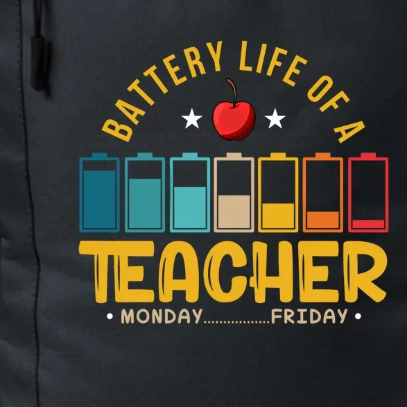 Funny Teacher Low Battery Teacher Battery Life Of A Teacher Gift Daily Commute Backpack