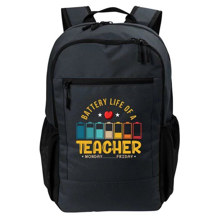 Funny Teacher Low Battery Teacher Battery Life Of A Teacher Gift Daily Commute Backpack