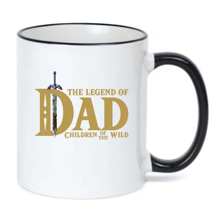 Funny The Legend Of Dad Children Of The Wild Black Color Changing Mug