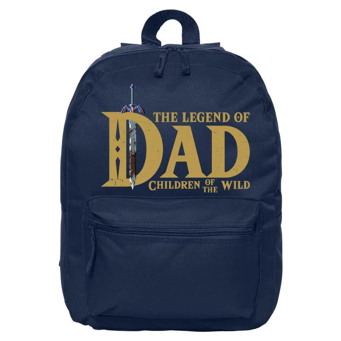 Funny The Legend Of Dad Children Of The Wild 16 in Basic Backpack