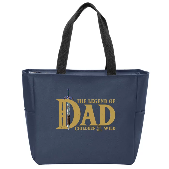 Funny The Legend Of Dad Children Of The Wild Zip Tote Bag