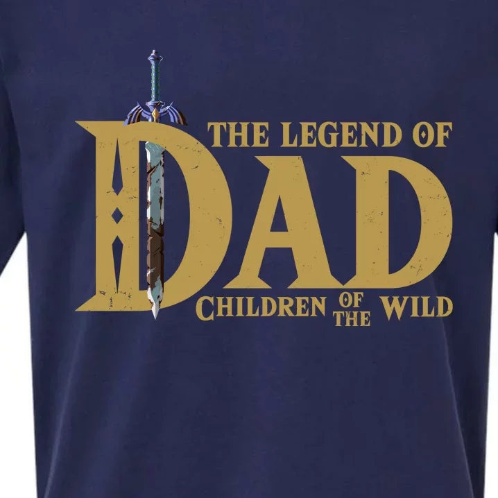 Funny The Legend Of Dad Children Of The Wild Sueded Cloud Jersey T-Shirt