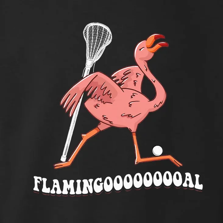 Flamingo Throwing Lacrosse Ball Toddler Hoodie