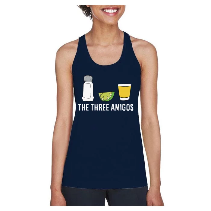 Funny Tequila Love Cinco De Mayo Tequila Salt And Lime Women's Racerback Tank