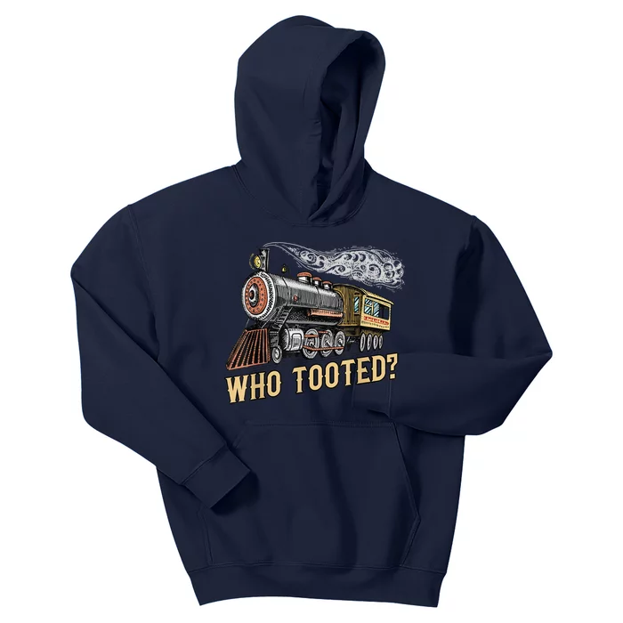 Funny Train Lovers & Railroad Vintage Retro Locomotive Gifts Kids Hoodie