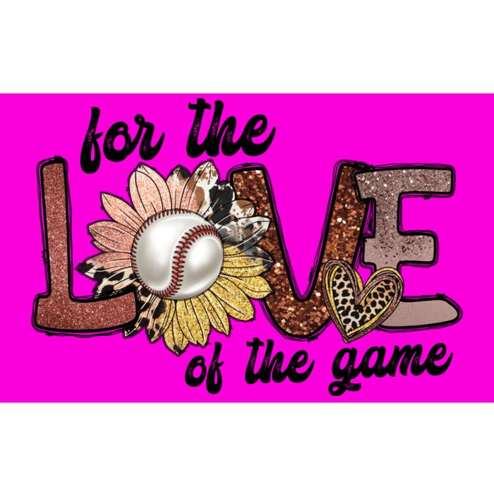 For The Love Of The Game Cool Baseball Design Bumper Sticker