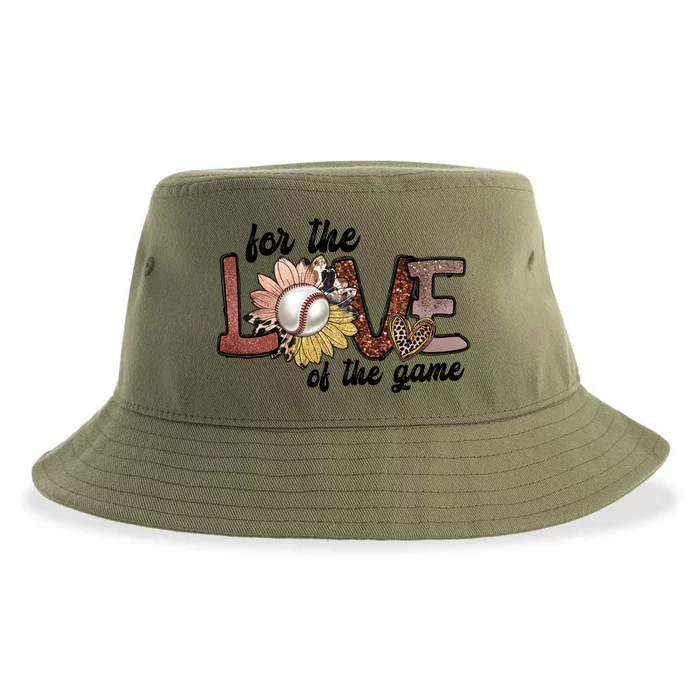 For The Love Of The Game Cool Baseball Design Sustainable Bucket Hat