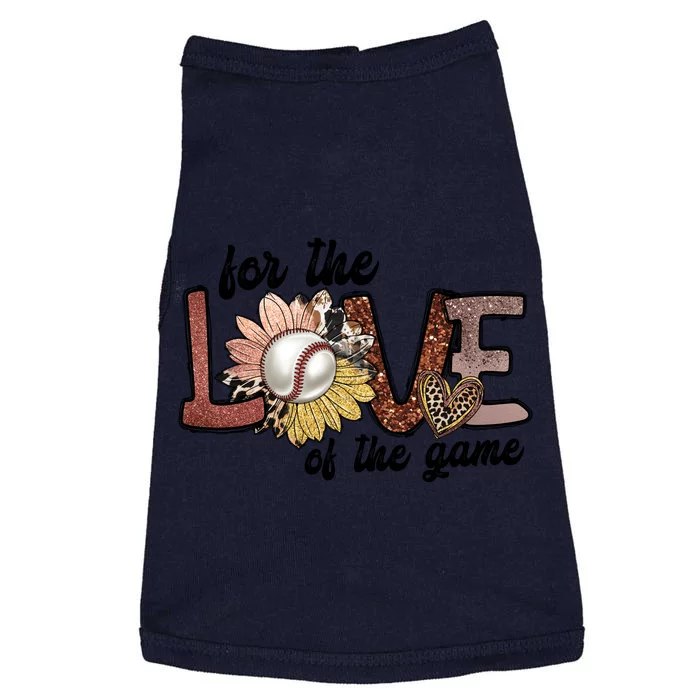 For The Love Of The Game Cool Baseball Design Doggie Tank