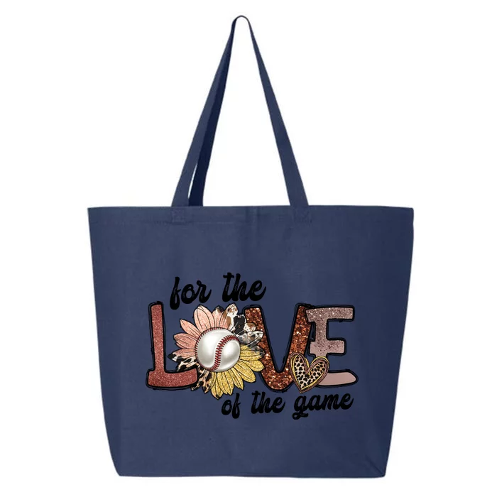 For The Love Of The Game Cool Baseball Design 25L Jumbo Tote